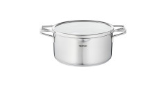 Tefal Tefal Kochtopf Nordica, O 20cm edelstahl, mit Glas-Siebdeckel edelstahl Кастрюля Tefal Nordica, O 20см, нержавеющая сталь, со стеклянной крышкой-ситом