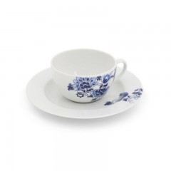 Friesland Friesland Atlantis Delfter Blau Teeobertasse h: 5 cm / 0,15 L Синяя чайная чашка Friesland Atlantis Delft высота: 5 см / 0,15 л