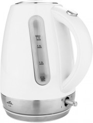 eta eta Wasserkocher ELA ETA859890030, 1,7 l, 2100 W, in Weiss aus Edelstahl  чайник ETA ELA ETA859890030, 1,7 л, 2100 Вт, белого цвета из нержавеющей стали.