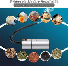 Lannister Lannister Multikocher Tragbarer Raucher Handraucherpistole Kuchengerate fur Lebensmittel, Fleisch, Getranke Kostenlose Reinigungsburste Schraubendreher Sieb Мультиварка Lannister, портативная коптильня, пистолет для ручного курения, инструменты