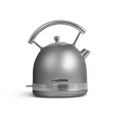 SCHNEIDER SCHNEIDER Wasserkocher Vintage Wasserstandsanzeige, 1,7 l, 2200 W, Heisswasserkocher Kalkfilter, auto. Stopp-Funktion vintage silber Чайник SCHNEIDER винтажный с индикатором уровня воды, 1,7 л, 2200 Вт, чайник для горячей воды с фильтром от наки