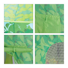 relaxdays Spielzelt Dinosaurier grun Зеленая игровая палатка с динозаврами