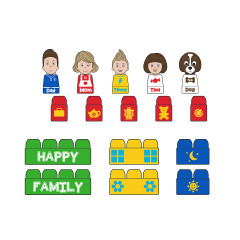 Tutor Blocks Meine ersten Magnetbausteine Happy Family Мои первые магнитные конструкторы Happy Family