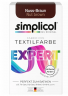 Simplicol Expert Nuss-Braun, Краска для ткани коричневая интенсивное перекрашивание одежды, для стиральной машины 40C, 150 г