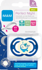 MAM Соска (успокаивающая) Perfect Night 6+ нейтральный , Силикон , 1 шт