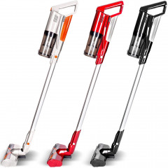 TurboTronic by Z-Line TurboTronic by Z-Line Akku-Hand-und Stielstaubsauger 2in1 Handstaubsauger in silber/orange, 120 W, beutellos, beutelloser Akku-Staubsauger, kabellos mit Wandhalterung und LED-Licht rot Беспроводной ручной пылесос TurboTronic by Z-Lin