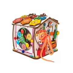 Montessori® Busyhouse mit Beleuchtung kompakt Бизихаус с освещением компактный