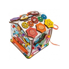 Montessori® Busyhouse mit Beleuchtung kompakt Бизихаус с освещением компактный