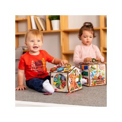 Montessori® Busyhouse mit Beleuchtung kompakt Бизихаус с освещением компактный