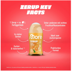 MORE Zerup SET of 5st x 65ml, Набор 5 шт 65 мл сиропы-концентрат для воды и напитков, без сахара, 0 ккал, без сифона