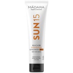 MADARA Beach BB Shimmering Sunscreen Пляжный мерцающий солнцезащитный крем BB