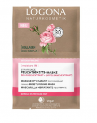 Logona Straffende Feuchtigkeits-Maske Bio-Rosenextrat & Bio-Apfelsamenextrakt Укрепляющая увлажняющая маска Logona с органическим экстрактом розы 8мл