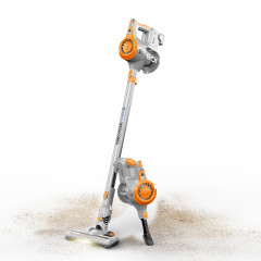 TurboTronic by Z-Line TurboTronic by Z-Line Akku-Hand-und Stielstaubsauger &gt;8 kpa, 45 Min. Laufzeit, ultra-Leichtgewicht Boden Staubsauger, 120 W, beutellos, kabelloser Handsauger mit Wandhalterung rot Беспроводной ручной пылесос TurboTronic by Z-Line &amp;gt