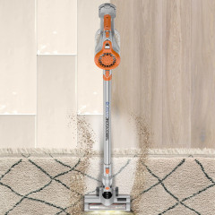 TurboTronic by Z-Line TurboTronic by Z-Line Akku-Hand-und Stielstaubsauger &gt;8 kpa, 45 Min. Laufzeit, ultra-Leichtgewicht Boden Staubsauger, 120 W, beutellos, kabelloser Handsauger mit Wandhalterung rot Беспроводной ручной пылесос TurboTronic by Z-Line &amp;gt