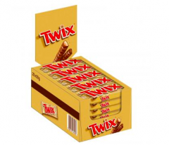 Twix (Твикс) Шоколадные батончики 25 штук x 50 г, 1250 грамм