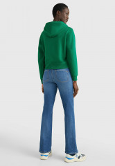 Tommy Hilfiger LARGE MONOGRAM TH Hoodie prep green БОЛЬШАЯ МОНОГРАММА TH Толстовка с капюшоном подготовка зеленый