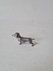 Коллекционная металлическая фигурка собаки &quot;Такса&quot;, 3см x 5см, Германия