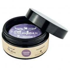 Meissner Tremonia Rasierseife, Violettglastiegel Lavender Deluxe Мыло для бритья, фиолетовая стеклянная банка Lavender Deluxe