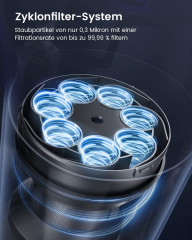 Honiture Honiture Akku-Hand-und Stielstaubsauger, 450,00 W, 33KPA Akku Staubsauger, Anti-Tangle-Staubsauger, 55 Minuten Laufzeit, Kantenreinigung, 1.2L Staubbehalter Беспроводной ручной и стержневой пылесос Honiture, 450,00 Вт, беспроводной пылесос 33 кП