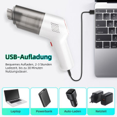 7Magic 7Magic Akku-Handstaubsauger 9000Pa USB Aufladbar Tragbar Leicht Mini Staubsauger Auto-Staubsauger, 120 W, beutellos, 4000mAh Handsauger, fur den Auto, Haus, Kuche, Tierhaare 7Magic беспроводной ручной пылесос 9000Pa USB перезаряжаемый портативный