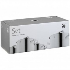 WMF Mini Kochgeschirr-Set, 5-teilig, ВМФ Набор кастрюль "Mini" из нержавеющей стали 18/10, 5 кастрюль+4 крышки