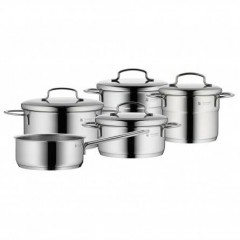 WMF Mini Kochgeschirr-Set, 5-teilig, ВМФ Набор кастрюль "Mini" из нержавеющей стали 18/10, 5 кастрюль+4 крышки