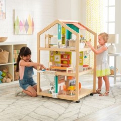 KidKraft Stylish Mansion Puppenhaus mit EZ Kraft Assembly Стильный кукольный домик Mansion с EZ Kraft Assembly