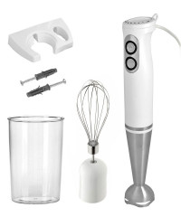 QUIGG QUIGG Stabmixer Stabmixer SET 500W Edelstahl Purierstab Mixer Handmixer, 500,00 W, Stufenlose Geschwindigkeitskontrolle am Kopf des Gerates Ручной блендер QUIGG ручной блендер SET 500 Вт, миксер со очищающим стержнем из нержавеющей стали, ручной ми