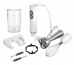 QUIGG QUIGG Stabmixer Stabmixer SET 500W Edelstahl Purierstab Mixer Handmixer, 500,00 W, Stufenlose Geschwindigkeitskontrolle am Kopf des Gerates Ручной блендер QUIGG ручной блендер SET 500 Вт, миксер со очищающим стержнем из нержавеющей стали, ручной ми