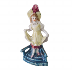 Статуэтка винтажная Im Stil Nippes &quot;Дама на лестнице&quot;, фарфор, 11 см, Германия, 1960-70гг.