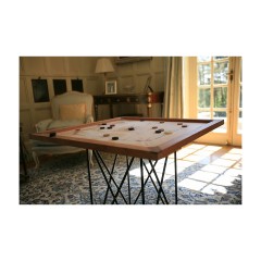 UBERGAMES Karromspiel Karrom Complete Set Игра Карром полный набор: доска, подставка, сумка, фишки, модель UG705or