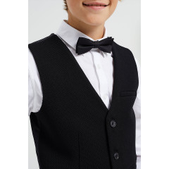 WE Fashion Jongens slim fit gilet met structuur Blazer fur Jungen Приталенный жилет Jongens со структурированным блейзером для мальчиков