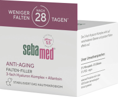 SEBAMED Anti-Aging Falten-Filler, 50 ml, Себамед Антивозрастной филлер для заполнения морщин, гиалуроновая кислота, Q10, 50 мл