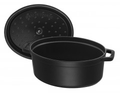 Staub Staub Br\u00e4ter Cocotte 29cm oval schwarz Staub Br>4ter Кокотка 29см овал