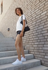 Nike Sportswear AIR FORCE 1 PLATFORM Sneaker low white/summit white AIR FORCE 1 PLATFORM Низкие кроссовки женские белый/саммит белый