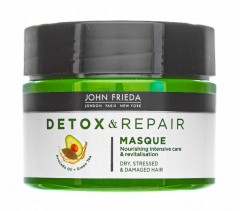 John Frieda Detox&amp;Repair Mask, Джон Фрида Интенсивная Маска для волос с маслом авокадо Питание и восстановление, 250 мл