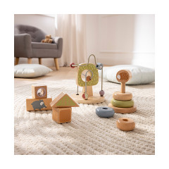 howa Motorikspielzeug Motorikschleife Stapelturm Bausteine aus Holz little woods Игрушка для моторики Моторика петля Сборная башня Строительные блоки из дерева маленькие леса