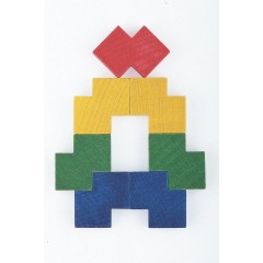 SINASPIELZEUG Holzspielzeug Holzbaukasten QUO klein 108 Steine Деревянная игрушка Деревянный конструктор QUO маленький 108 кубиков