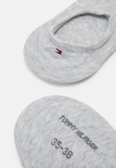 Tommy Hilfiger WOMEN FOOTIE 2 PACK Trainer socks middle grey melange WOMEN FOOTIE 2 PACK Спортивные носки средний серый меланж