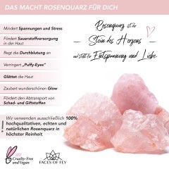 FACES OF FEY Rosenquarz-Roller Ролик из розового кварца