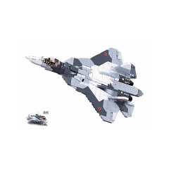 Sluban Klemmbausteine Dusenjager Modell 57 (893 Teile) Dusenjager модель 57 (893 детали)