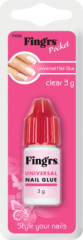 Fing'rs Универсальный клей для искусственных ногтей, 3 г