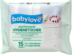 babylove Салфетки для детей, 15 шт