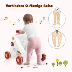 COSTWAY® Baby Walker 3 in 1 mit Lichtern Musik Ходунки 3 в 1 со светомузыкой