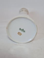 Ваза винтажная Rosenthal Studio, белый фарфор с позолоченным рисунком птиц и растений, 22 x 8 см, Германия, 1960-70гг.