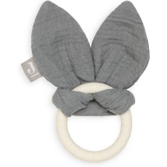 jollein Beissring siliconen Bunny ears storm grey Прорезыватель силиконовый Заячьи ушки буря серый