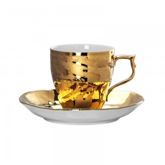 Rosenthal Rosenthal Heritage Midas Espressoobertasse / Mokkaobertasse 0,09 L mit Untertasse 2-tlg. Чашка Rosenthal Heritage Midas для эспрессо / чашка для мокко 0,09 л с блюдцем, 2 шт.