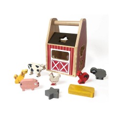 LK Trend  Style Steckspielzeug Bauernhoftiere in der Scheune Прикрепите игрушечных сельскохозяйственных животных в сарае