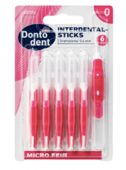 Dontodent Interdentalbursten orange 0,4 ISO 1, Межзубные ершики 0,4 мм, 6 штук