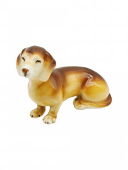 Статуэтка винтажная Goebel &quot;Светло-коричневая такса&quot;, фарфор, 11 х 8 см, Германия, 1970-80гг.